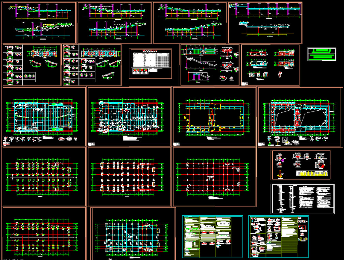 额尔古纳钢结构报告厅图纸